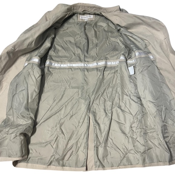 Liz Claiborne - Women’s Midi Double Breasted Trench Coat Sz LG - Picture 6 of 8